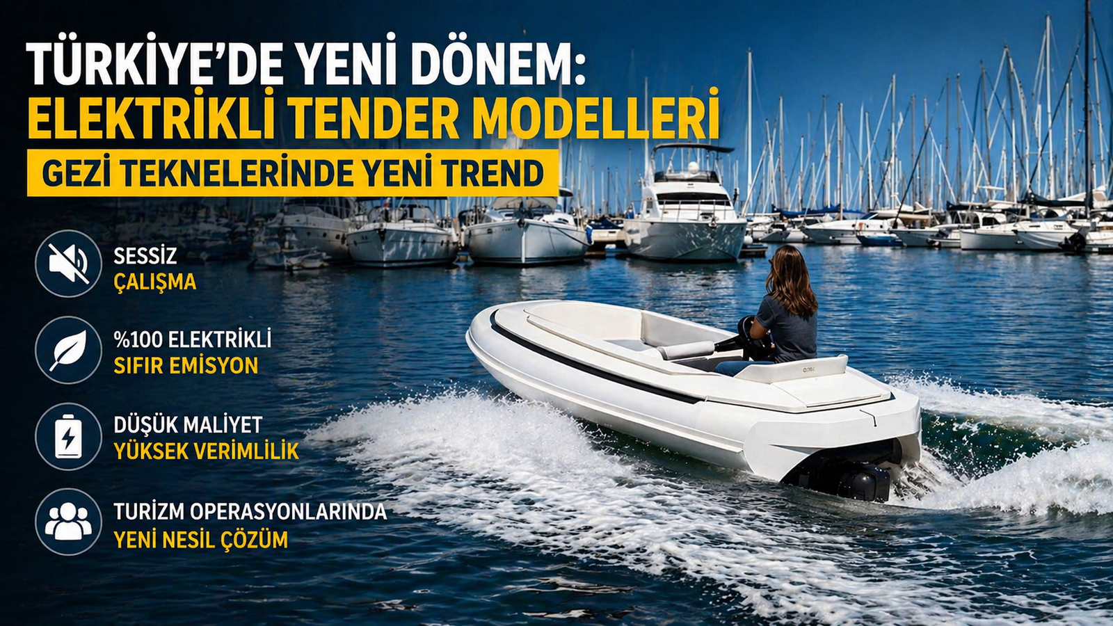 Türkiye’de Yeni Dönem: %100 Elektrikli AMY Tender Modelleri Gezi Teknelerinde Yeni Trend Olabilir